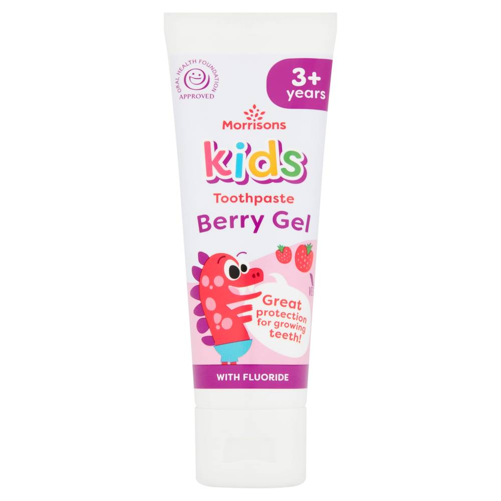 Morrisons Berry, Stripe Kids Gel Toothpaste (75ml)