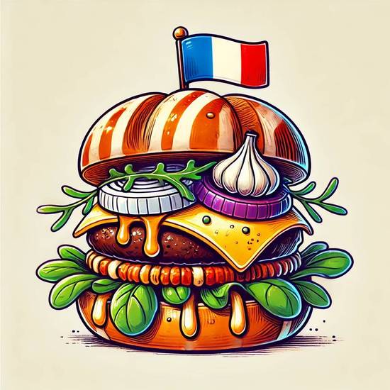 ZMATCH burger avec frites
