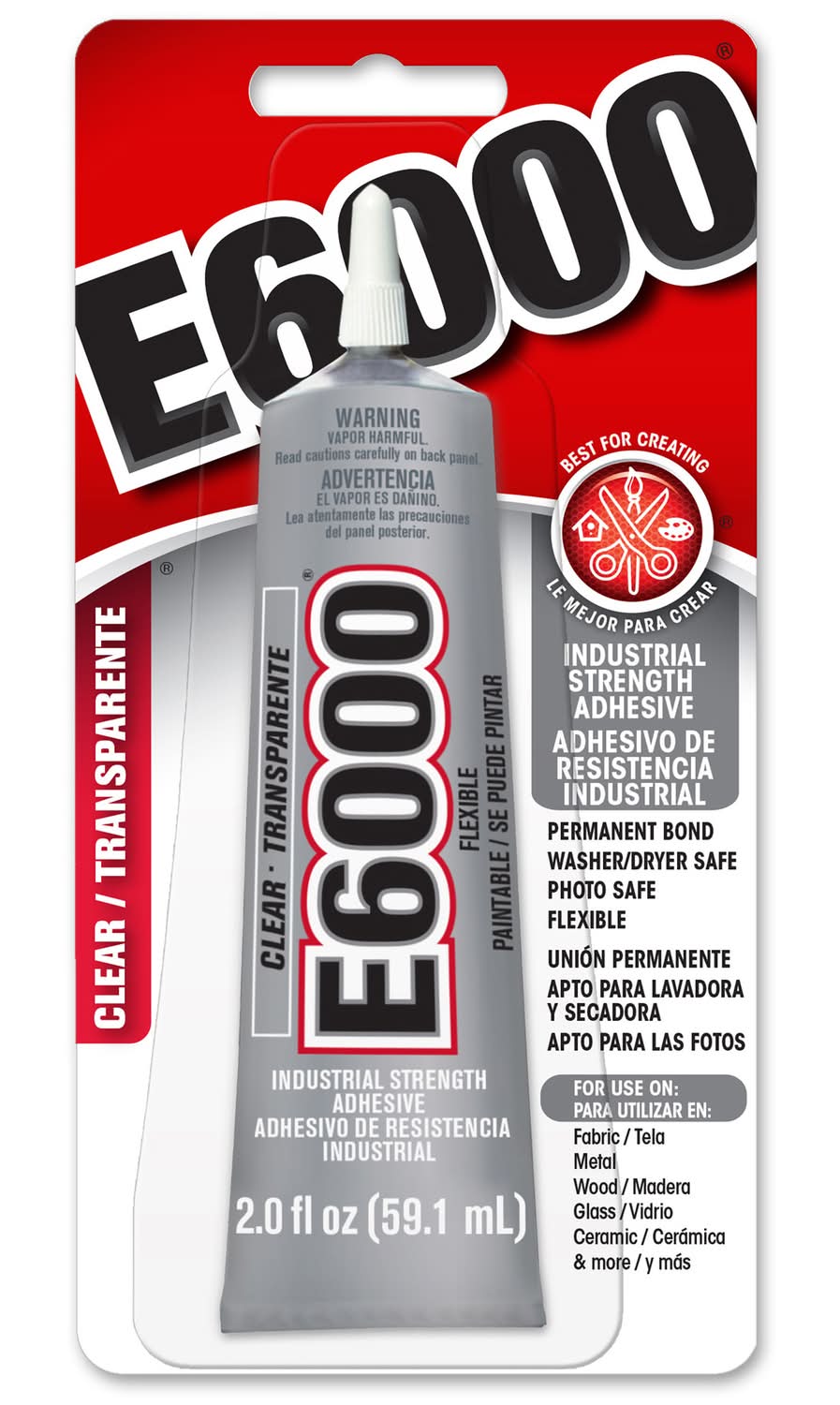 E6000 Craft Industrial Strength High Strength Clear All Purpose Adhesive 2 Oz