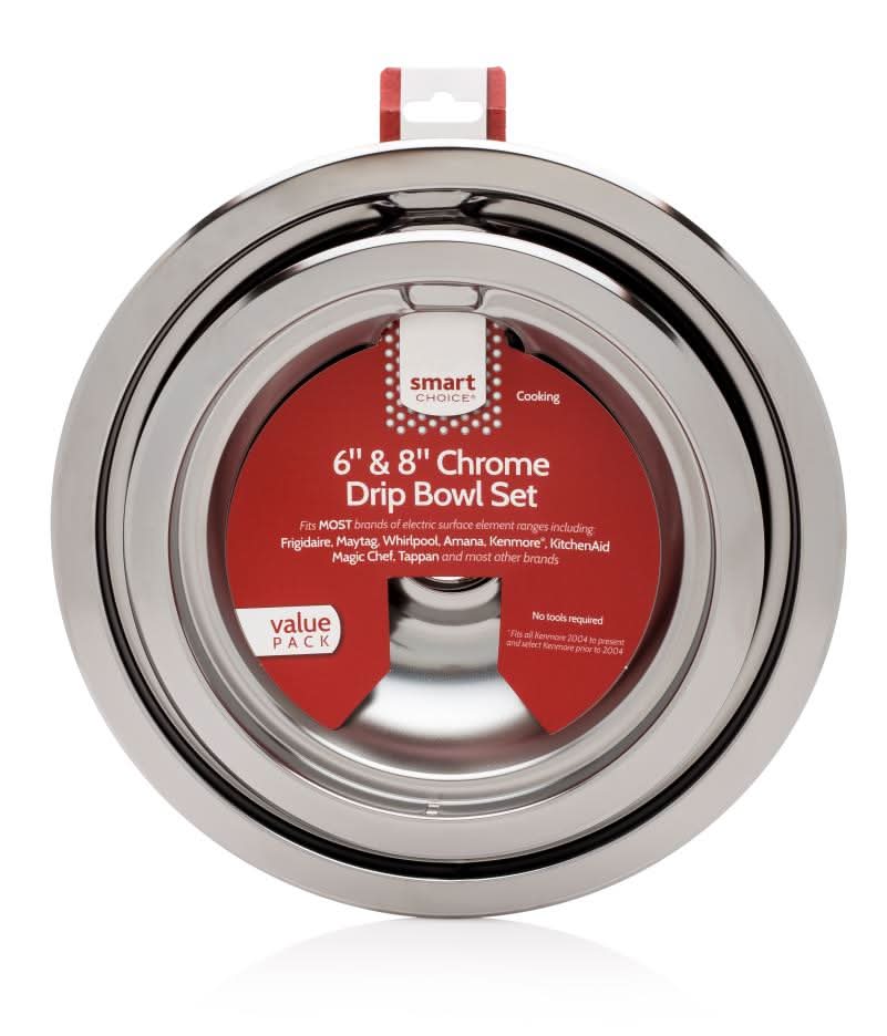 Smart Choice Universal Electric range Drip pan ( Chrome )
