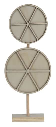 Jonathan Adler X Michaels 10.25" Stacked Wheels Diy Wood Tabletop Decor With Stand