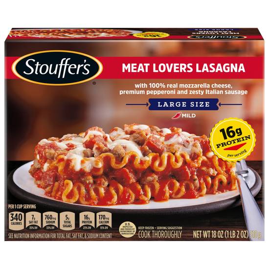 Stouffer's Mild Meat Lovers Large Size Lasagna