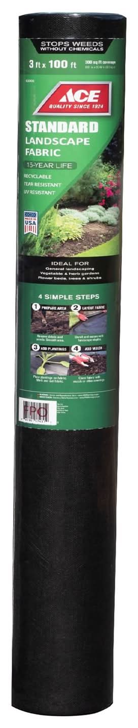 ACE 3 Ft. W X 100 Ft. L Polypropylene Landscape Fabric