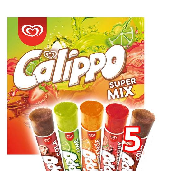 Calippo Ola Glace à l'eau Calippo Supermix 5x105 ml