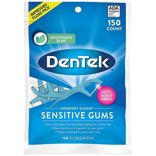 DenTek Comfort Clean Floss Picks Cool Mint - 150.0 ea