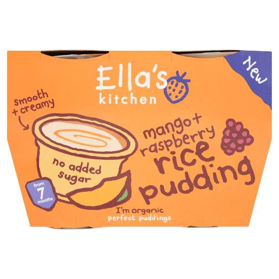 Ella's Kitchen Mango & Raspberry Baby Dessert7+ Months (4 ct)