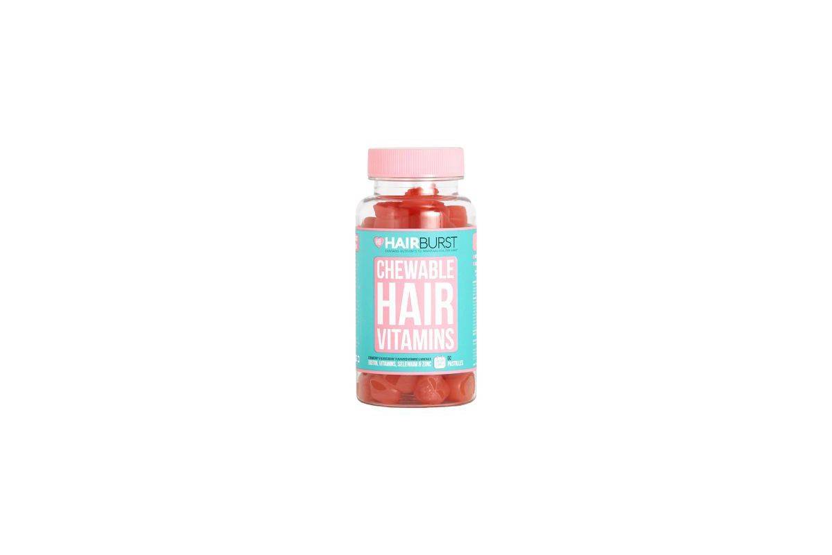 Hairburst Strawberry & Blackcurrant Chewable Vitamins 60 Pastilles