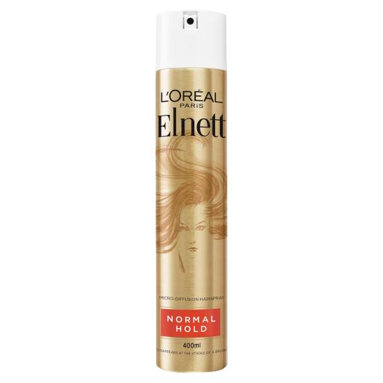 L'Oréal Elnett Normal Hold Shine Hairspray (400ml)