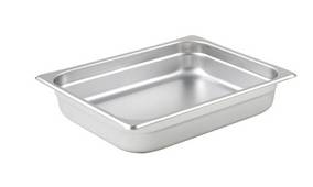 Steam Table Pan, Half Size, 2.5" deep, Stainless