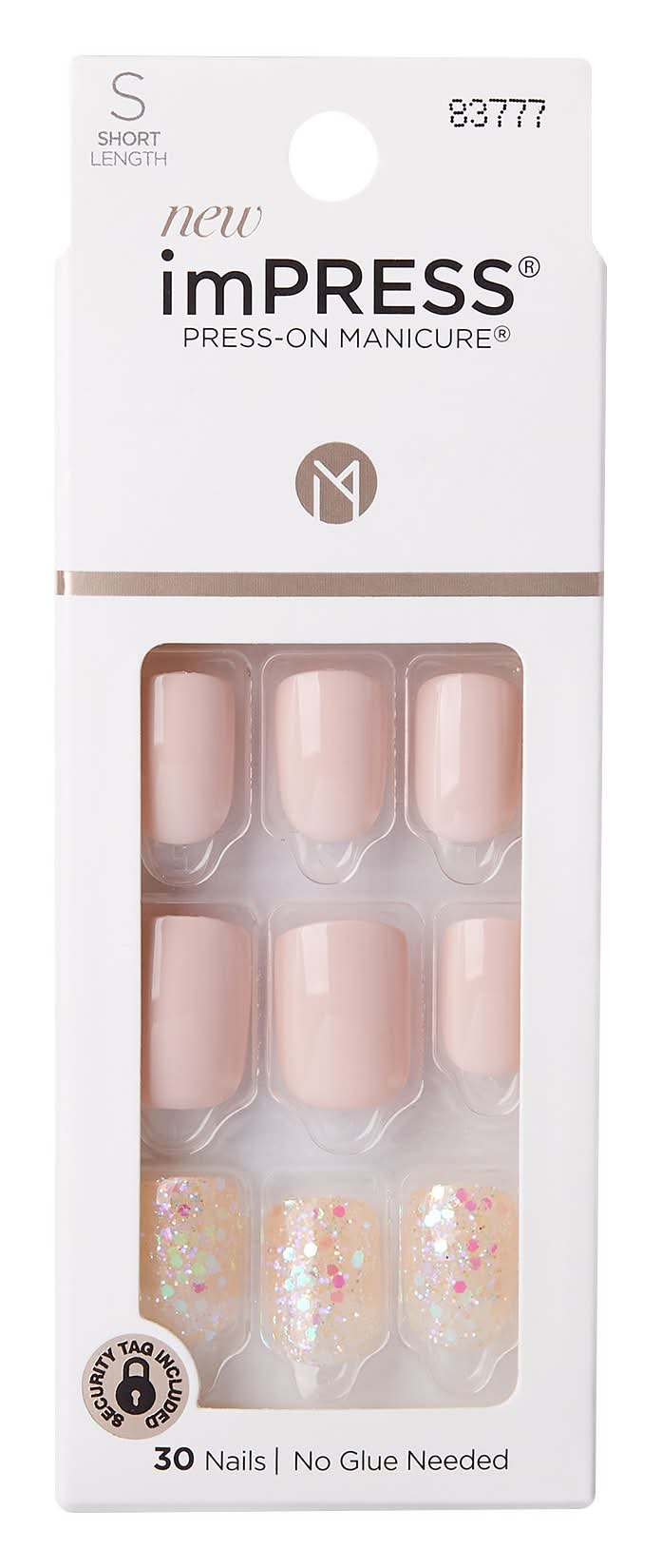 imPRESS Press-On Manicure Dorothy Short Length Nails, S (1.6 oz, 30 ct)