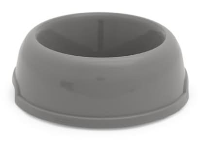 EveryYay Essentials Plastic Dog & Cat Bowl, Gray