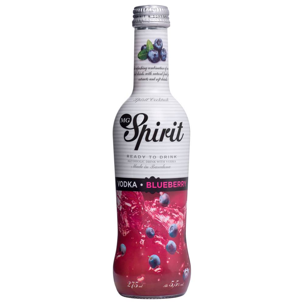 Spirit cóctel vodka blueberry (botella 275 ml)