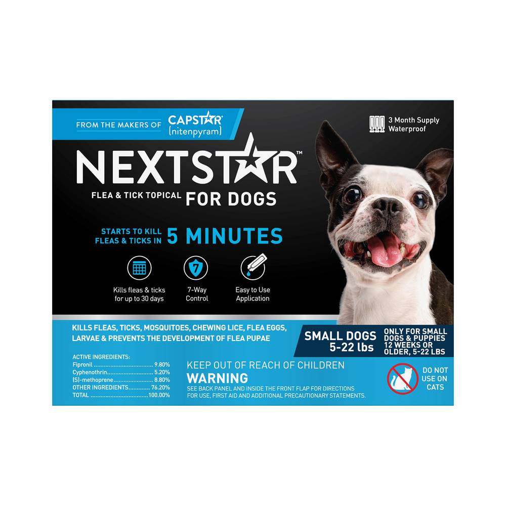 Nextstar Flea and Tick Topical Prevention For Dogs 5-22 Lbs