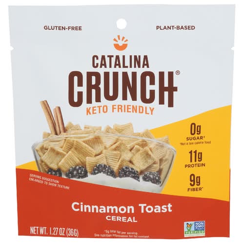 Catalina Crunch Cinnamon Toast Keto Friendly Cereal