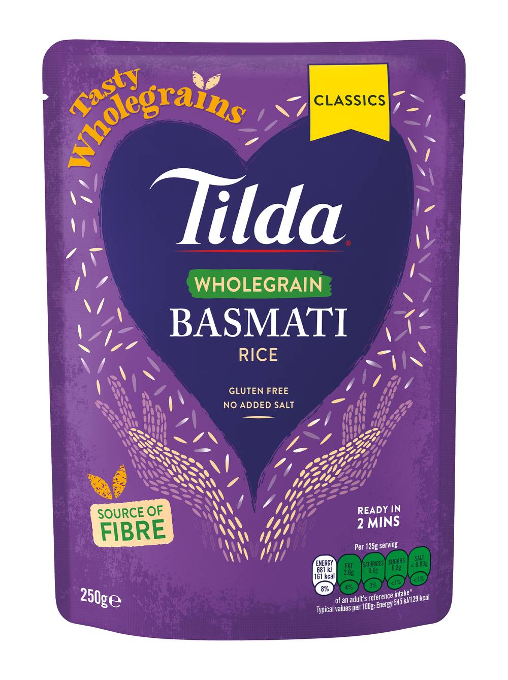Tilda Microwave Steamed Brown Basmati Rice (250g)