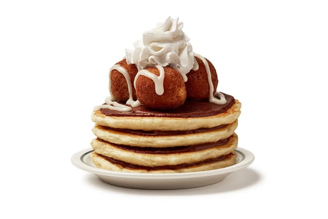 Cinnamon Donut Dippers Pancakes