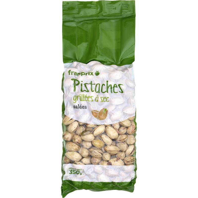 Franprix - Pistaches grillés à sec, salées (350g)