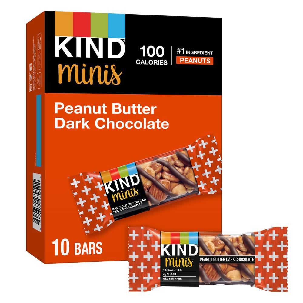 Kind Minis Peanut Butter Dark Chocolate Protein Bars (10 ct)