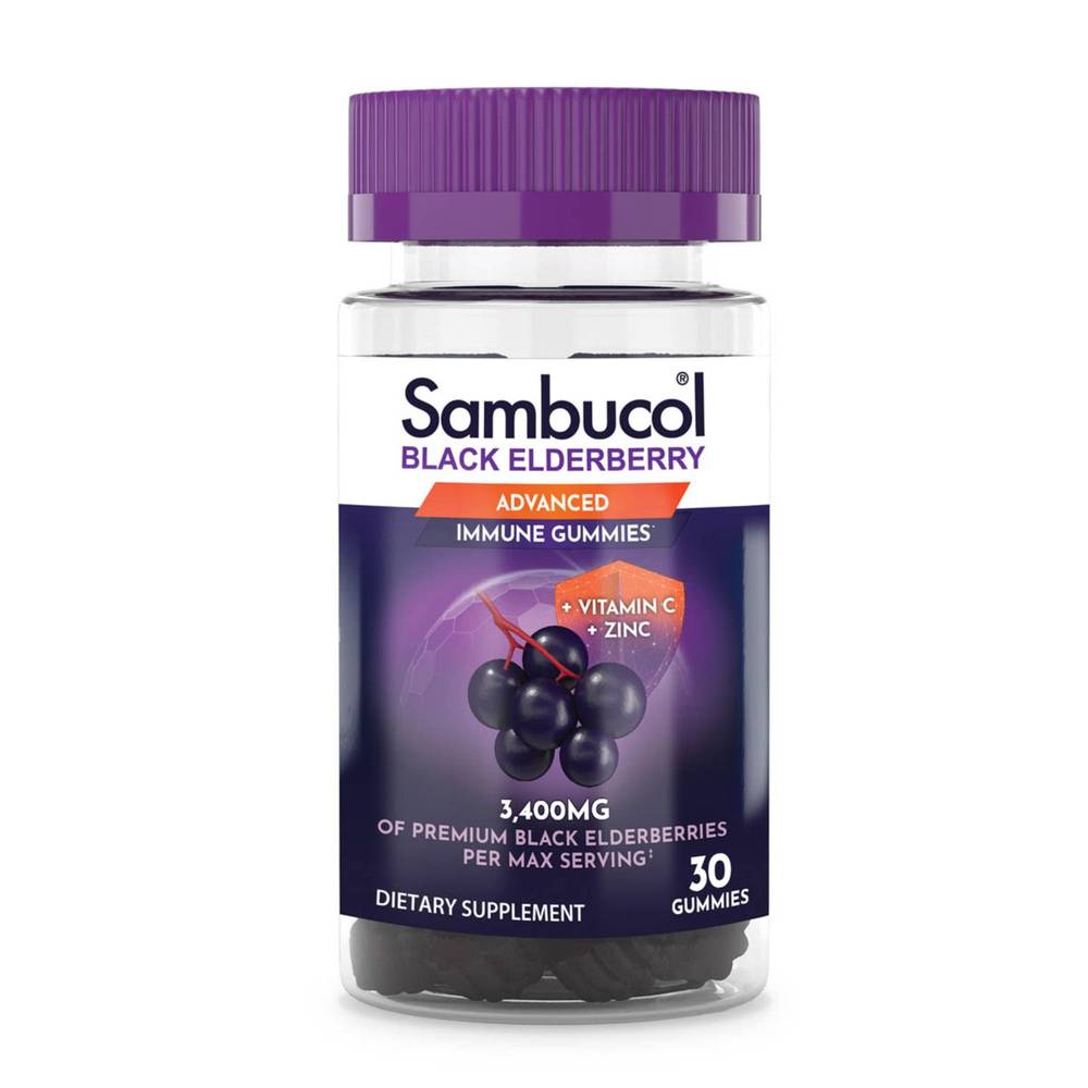 Sambucol Black Elderberry Immune Support Gummies, 30 Ct