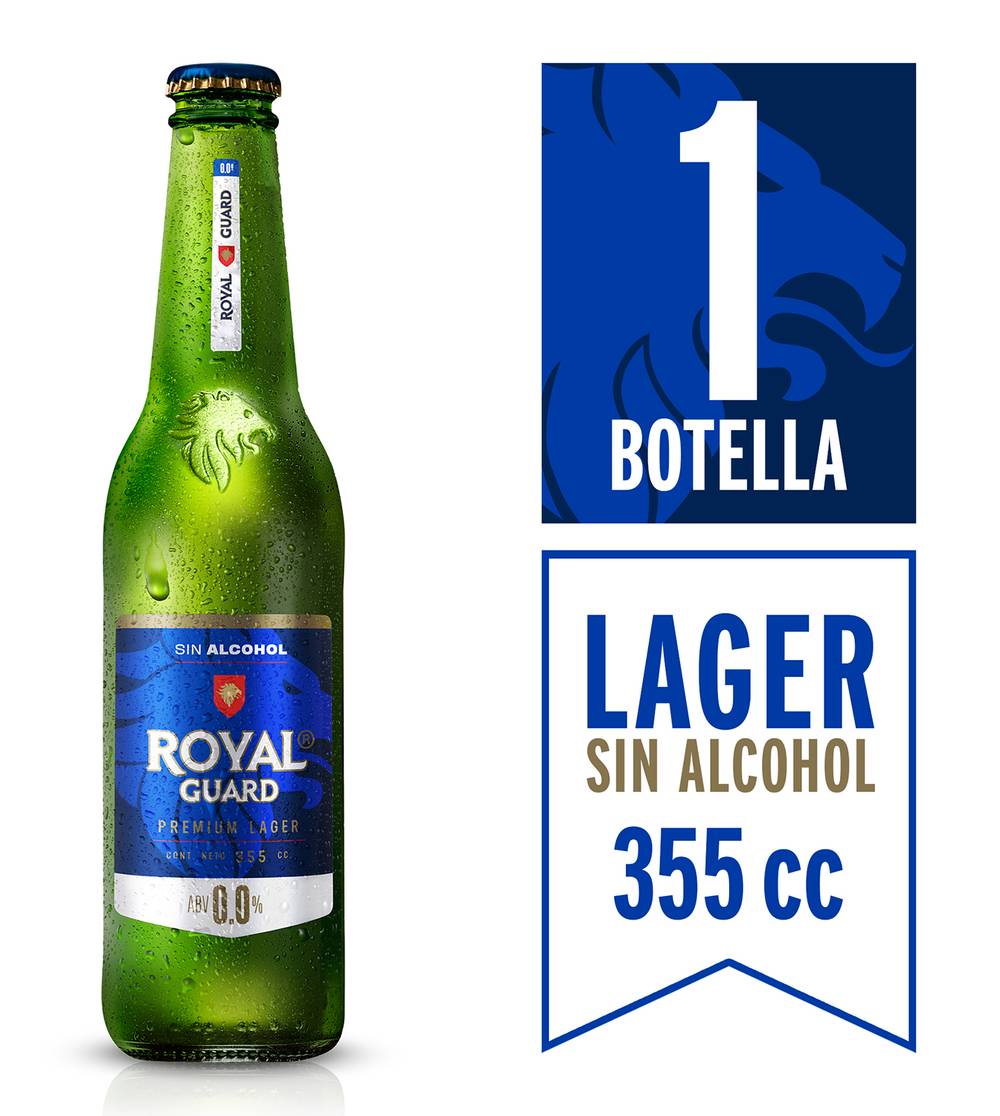 Royal Guard · Cerveza lager sin alcohol (355 ml)