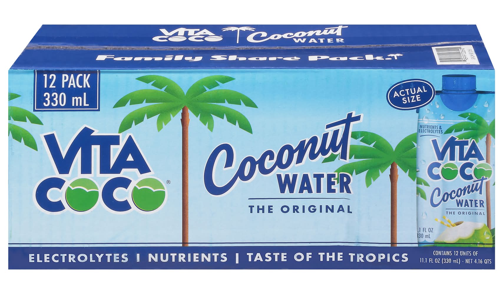 Vita Coco Coconut Water, The Original (12 x 11.1 fl oz)