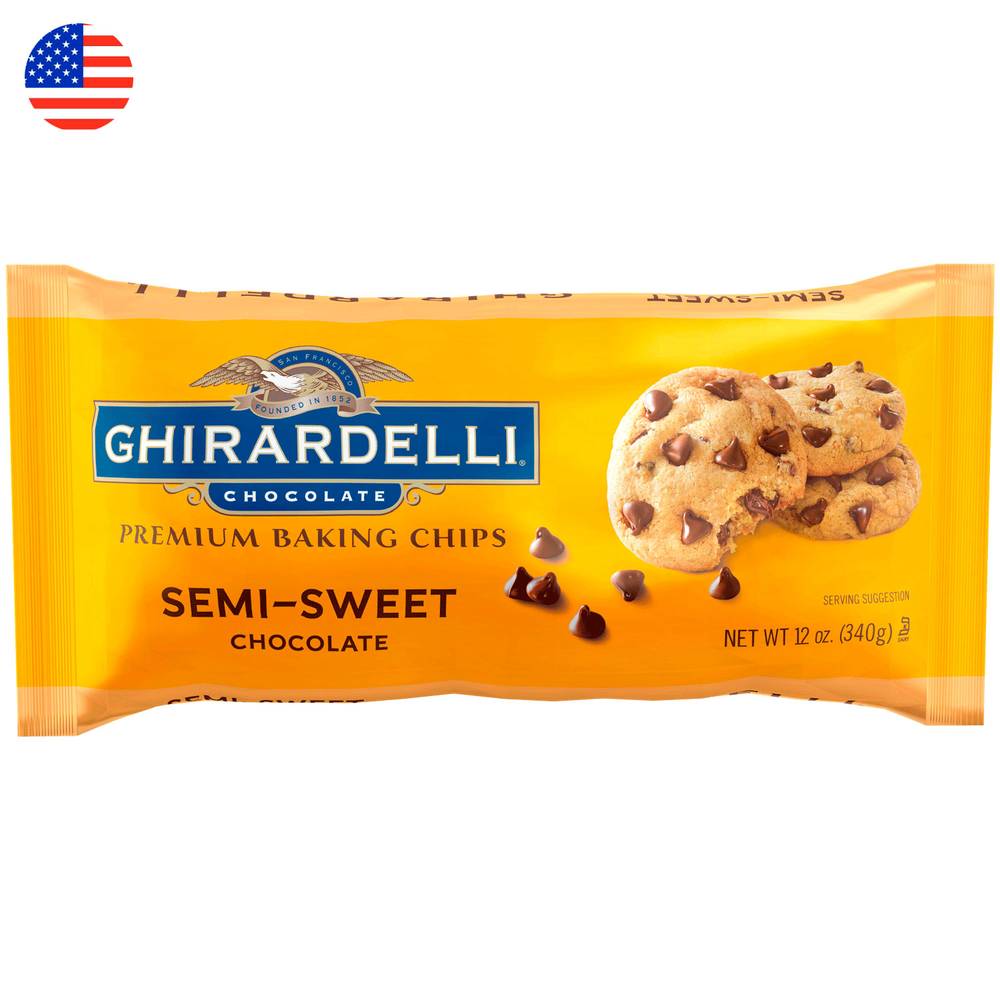 Ghirardelli · Chips chocolate semi amargo (340 g)