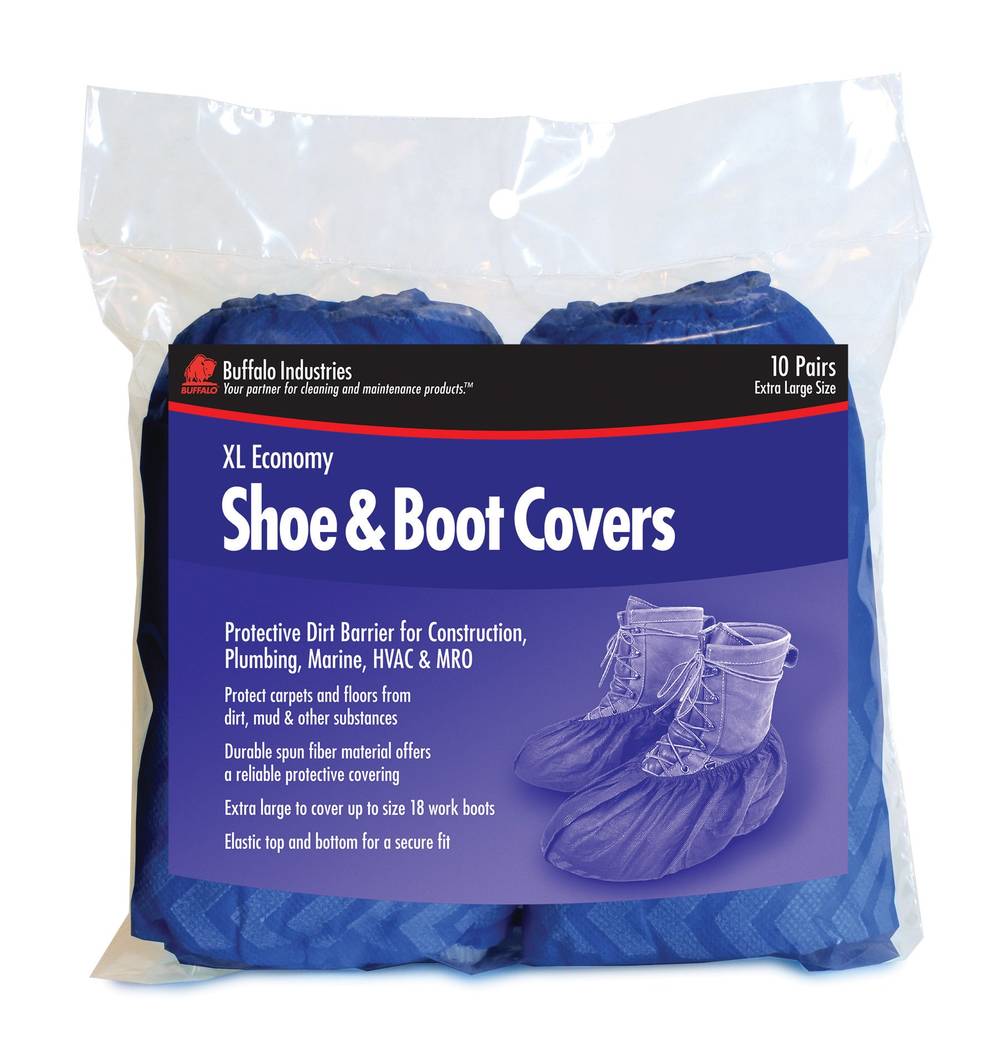 Buffalo Industries 10-Pack Polypropylene Shoe Covers Size: X-large | 68401PDQ