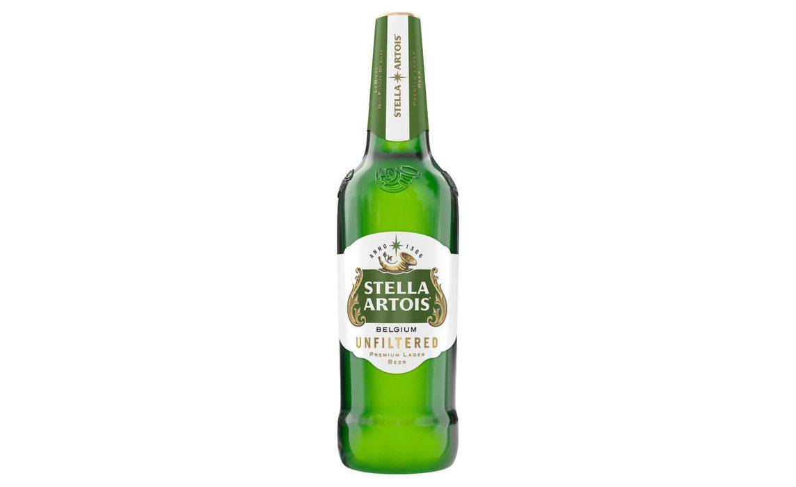 Stella Artois Belgium Unfiltered Premium Lager Beer 620ml (403623)