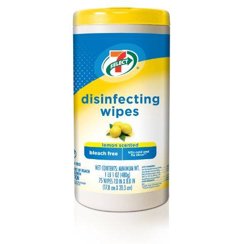 7-Select Lemon Disinfecting Wipes 75ct