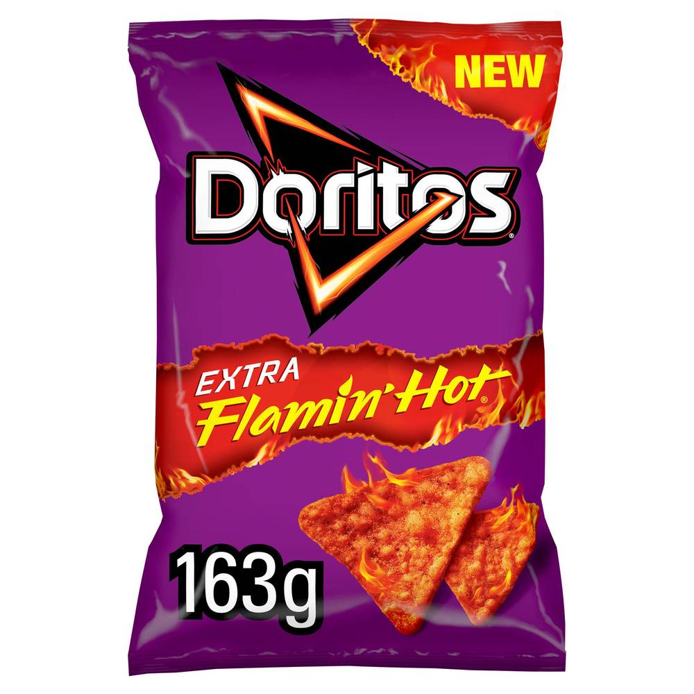 SAVE £1.25 Doritos Extra Flamin Hot Sharing Bag Crisps 163g