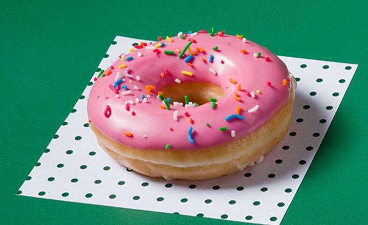 Strawberry Sprinkles Doughnut