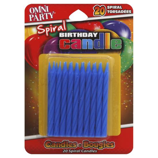 Omni Party Spiral Birthday Candles