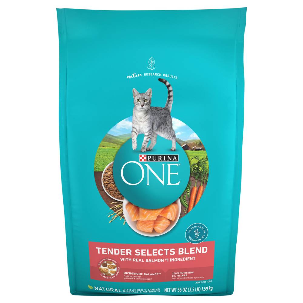 Purina One Tender Selects Blend With Real Salmon Cat Food (3.5 lbs)