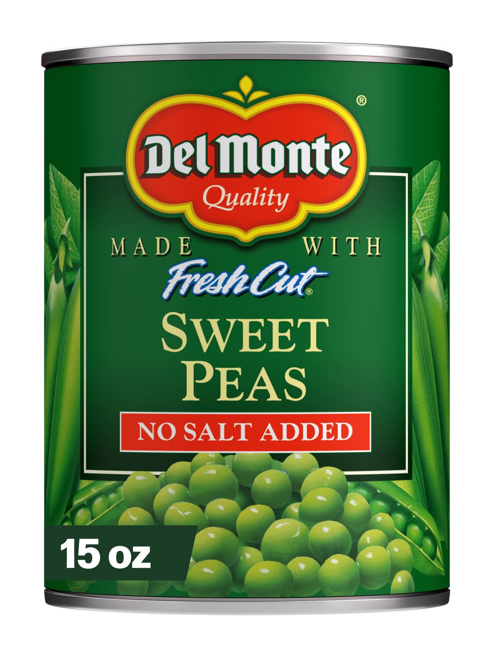 Del Monte No Salt Added Fresh Cut Sweet Peas (15 oz)