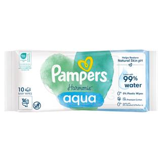 Pampers Harmonie Aqua Baby Wipes Plastic Free 1 Pack = 48 Baby Wet Wipes