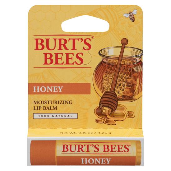 Burt's Bees Honey Moisturizing Lip Balm (1 ct)