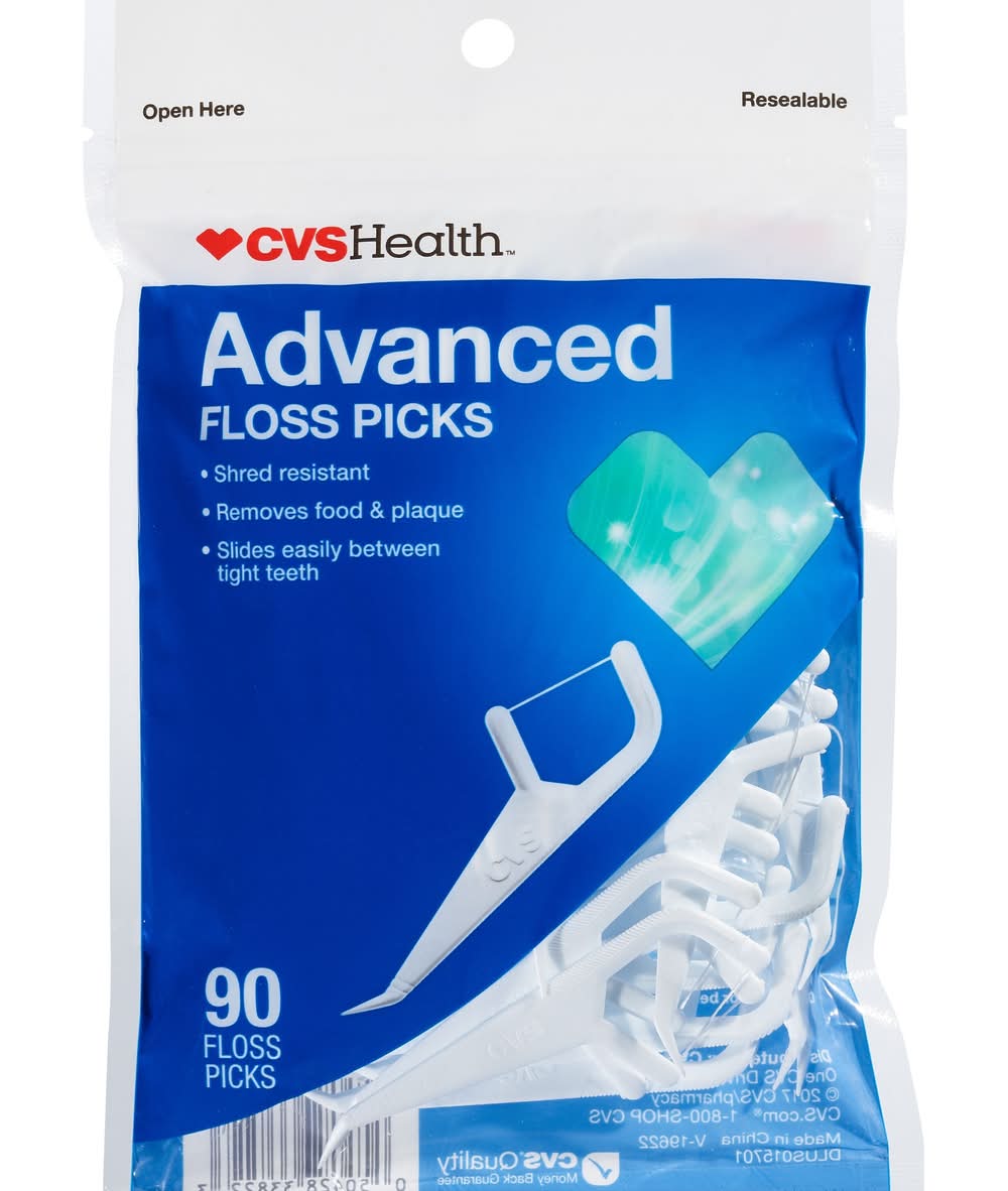 CVS Health Advanced Floss Picks (90 ct)