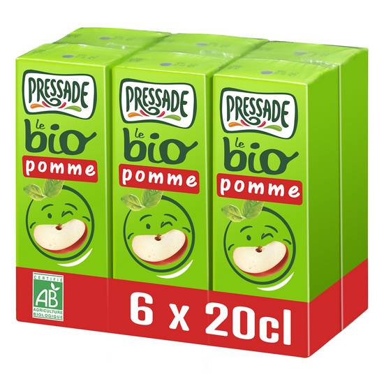 Pressade - Nectar de pomme à base de jus concentré (6 pièces, 200 ml)