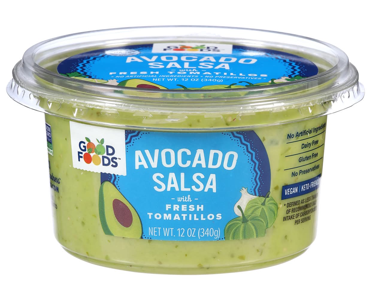Good Foods Fresh Tomatillos Avocado Salsa (12 oz)