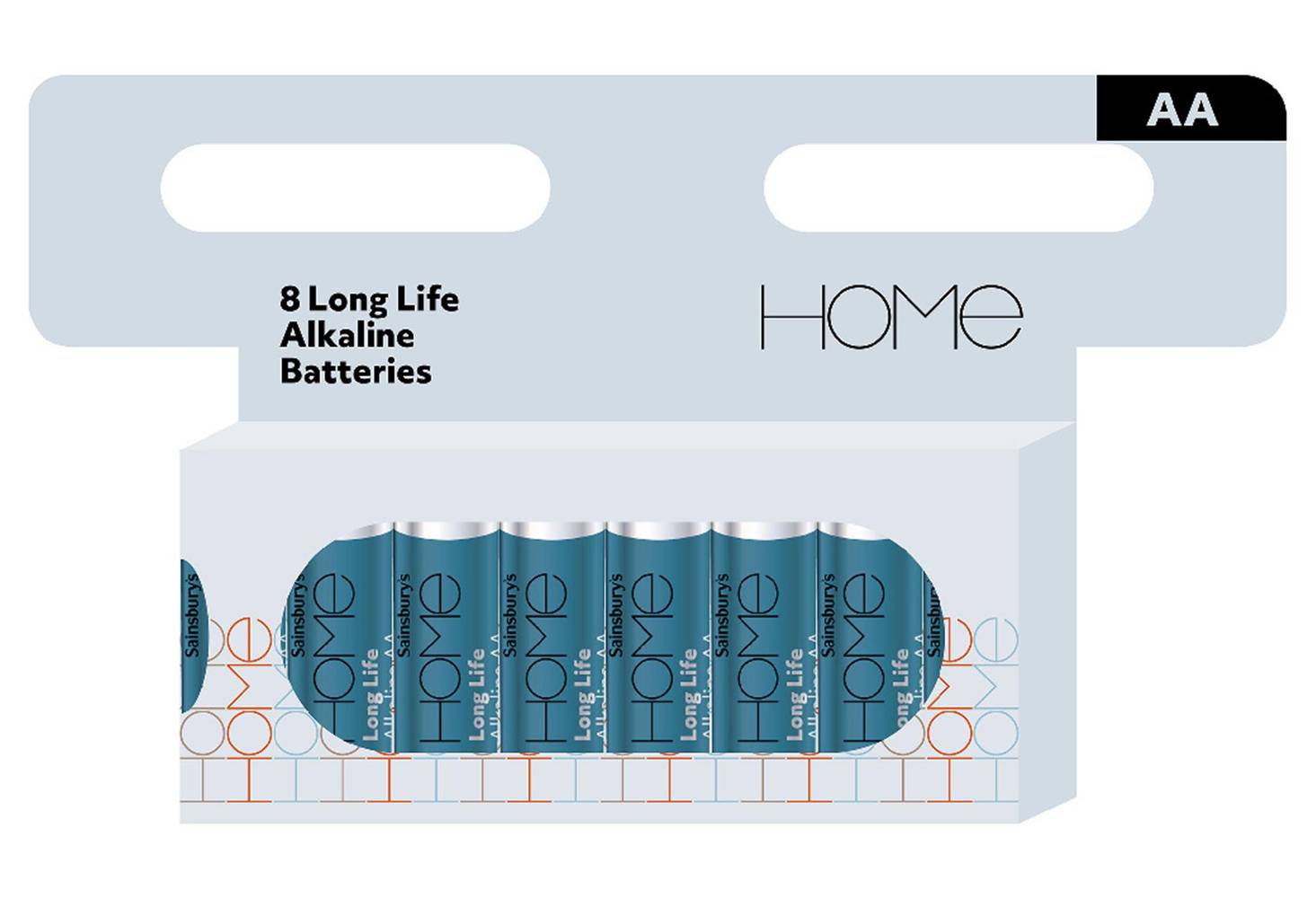 Sainsbury's Home Extra Long Life Alkaline Batteries (8 pack)