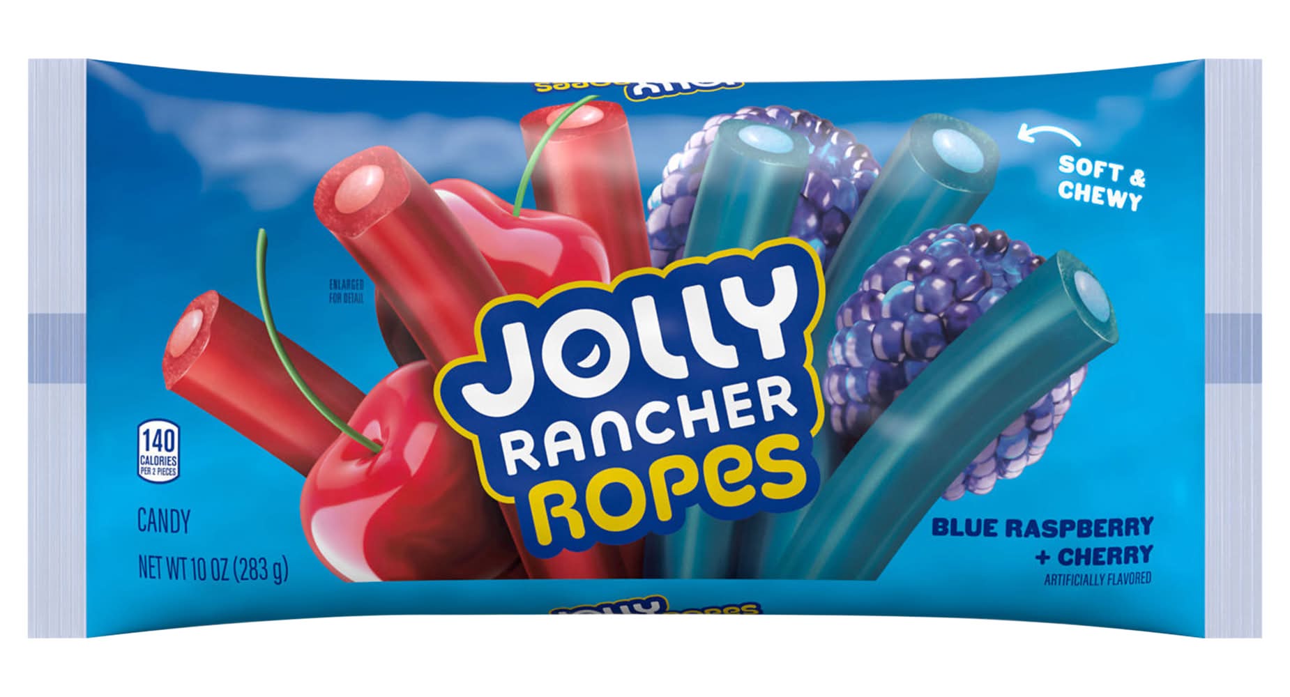Jolly Rancher Ropes Candy, Blue Raspberry-Cherry (10 oz)