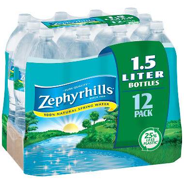 Zephyrhills - Natural Spring Water - 12/1.5 ltr (1X12|Case of 1)