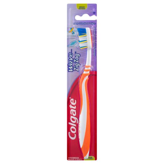 Colgate Medium Deep Clean Zigzag Toothbrush