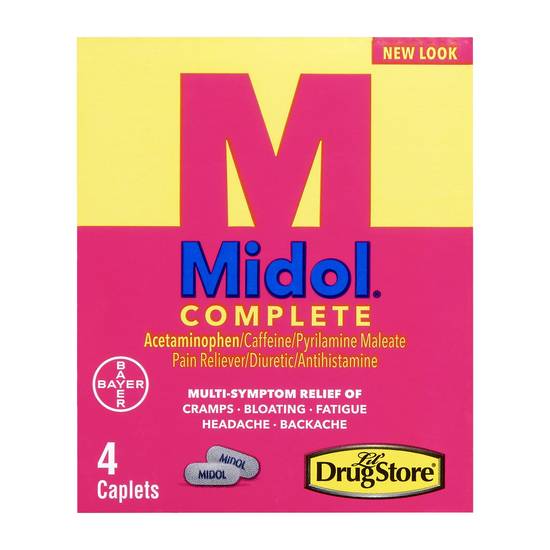 Midol Complete Menstrual Pain Relief 4ct