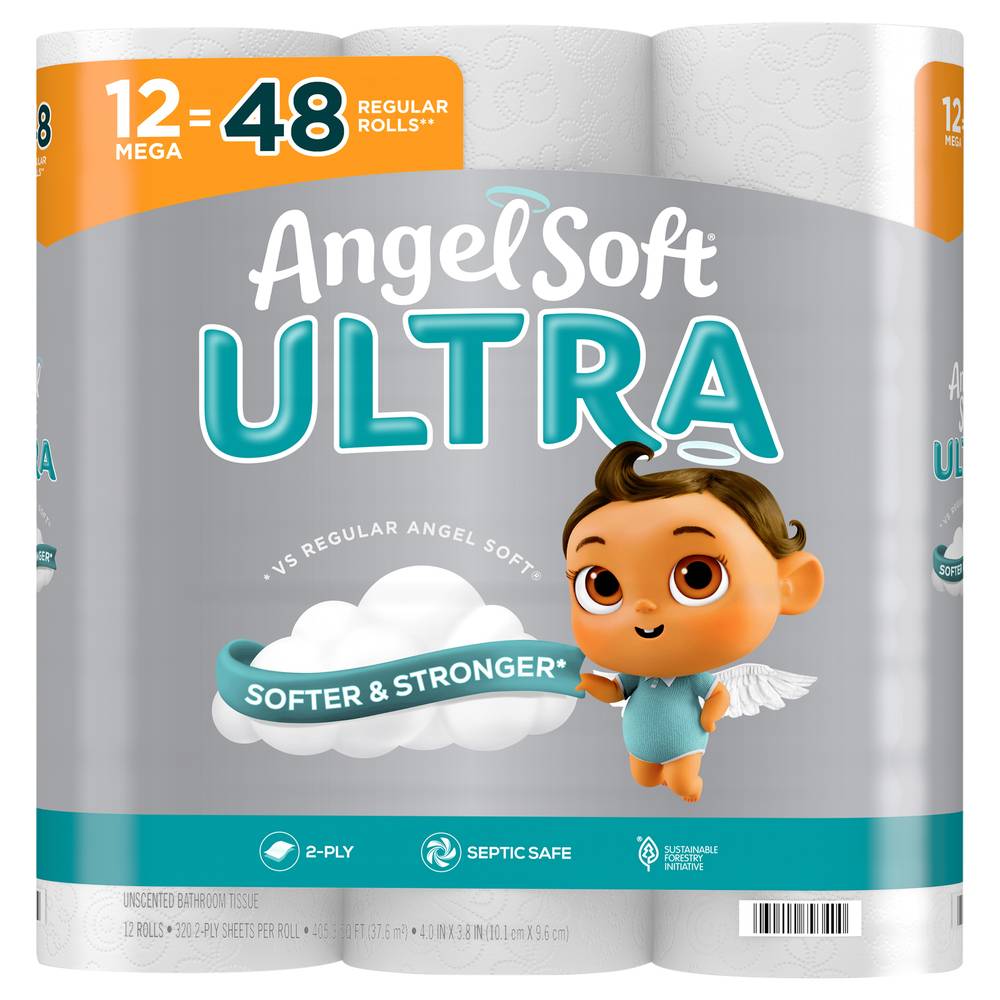 Angel Soft 2-ply Mega Roll Bathroom Tissue