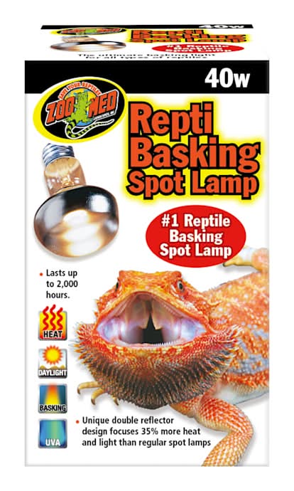 Zoo Med 40 Watts Reptile Basking Spot Lamp, Silver (2 ct)