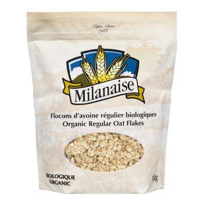 Milanaise flocons d'avoine réguliers biologiques (1kg) - organic regular oat flakes (1 kg)