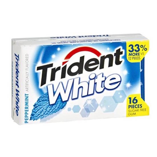 Trident White Wintergreen Sugar Free Gum