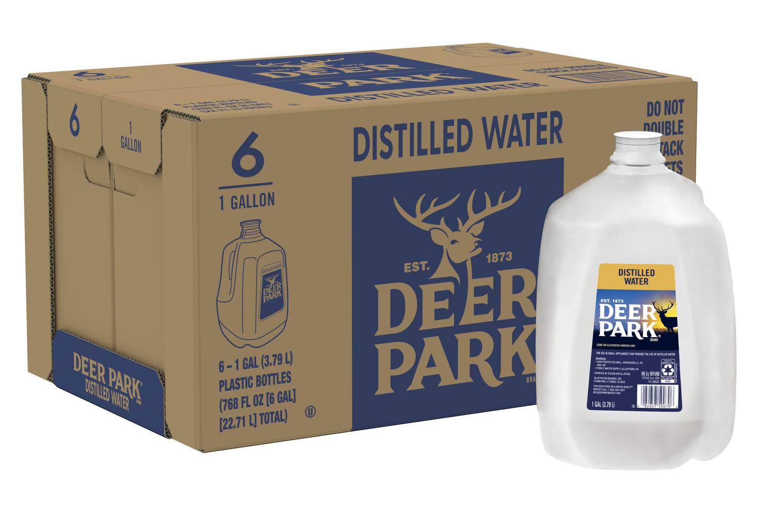 Deer Park Distilled Water (6 x 128 fl oz)