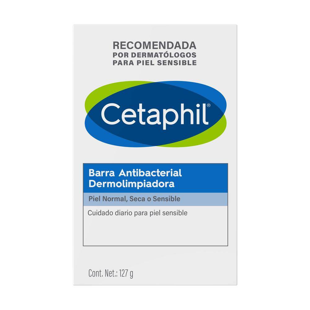Cetaphil barra antibacterial dermolimpiadora (caja 127 g)